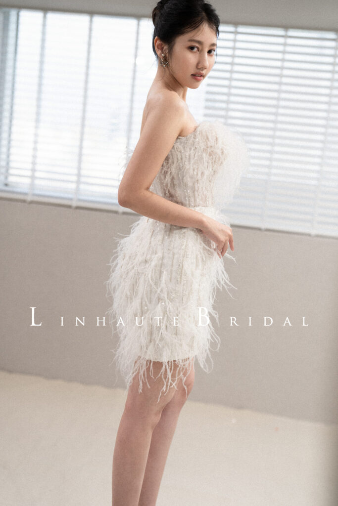 兩穿羽毛短裙款 (2)