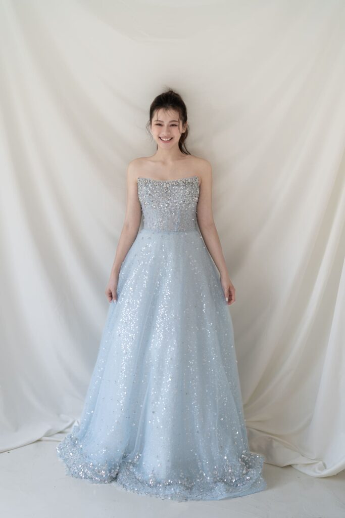 冷空藍·滿版亮片A Line (5)