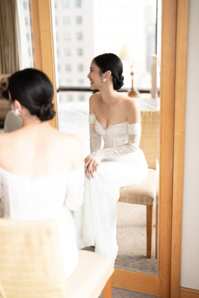 經典蕾絲長袖魚尾 (3)