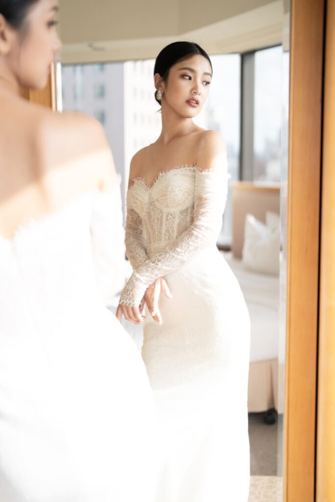 經典蕾絲長袖魚尾 (7)